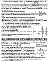 Đề thi chọn học sinh giỏi tỉnh Vật lí lớp 11 vòng 2 - Trường THPT Nguyễn Chí Thanh